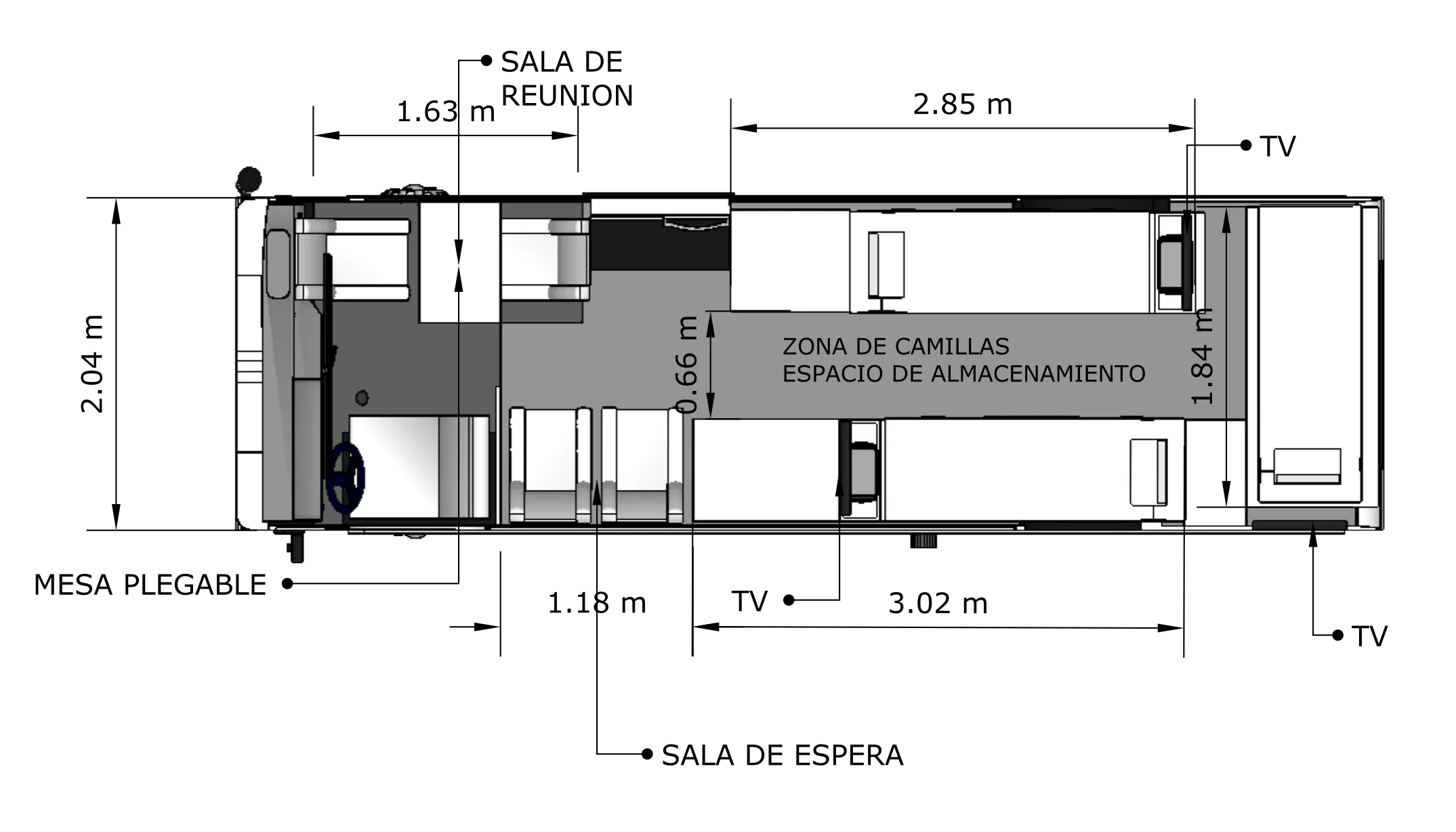 Rotary's Mobile Unit for Blood Collection - Plant view