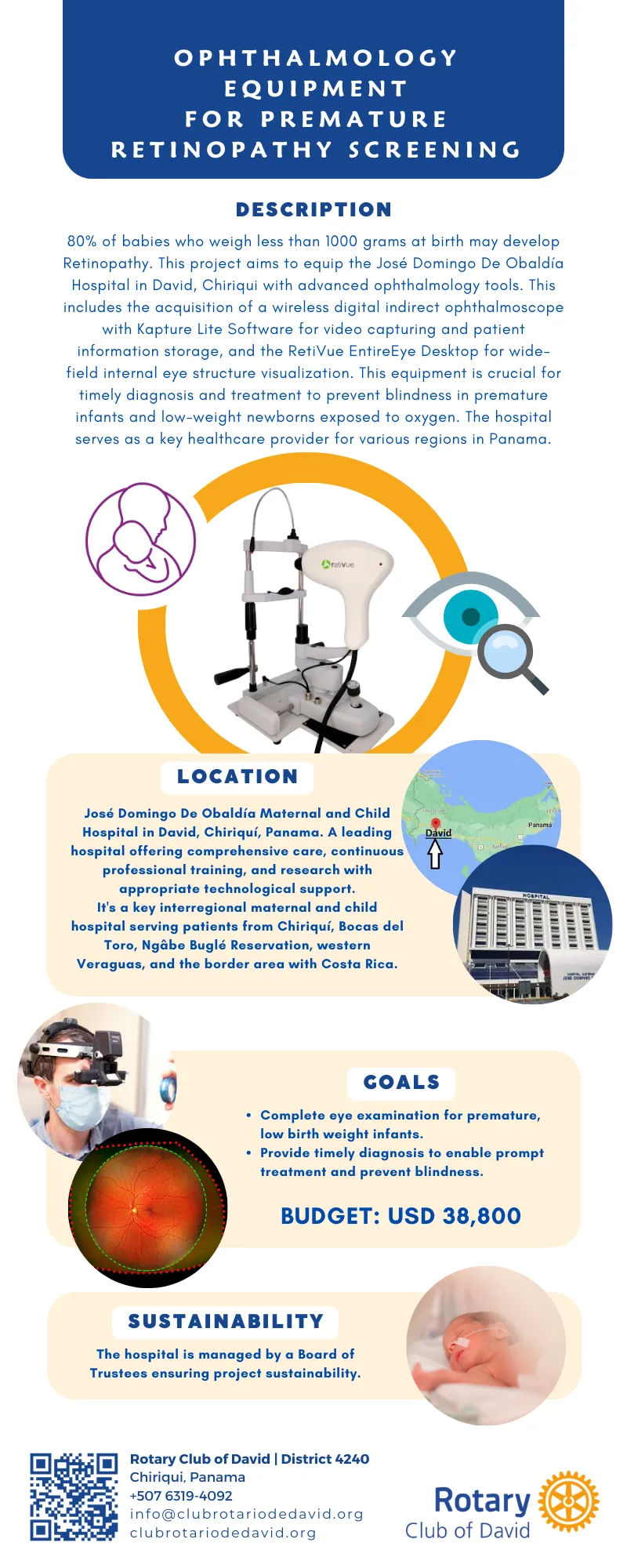 Rotary's Premature Retinopathy Infographic